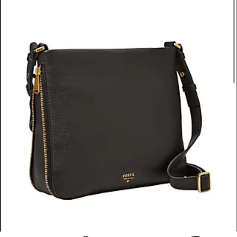Fossil • Preston Expandable Crossbody • Pebbled Black